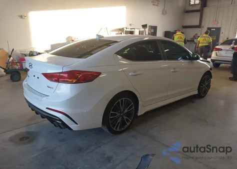 2017 Hyundai Elantra Sport из США, поврежденный, VIN KMHD04LB1HU291663